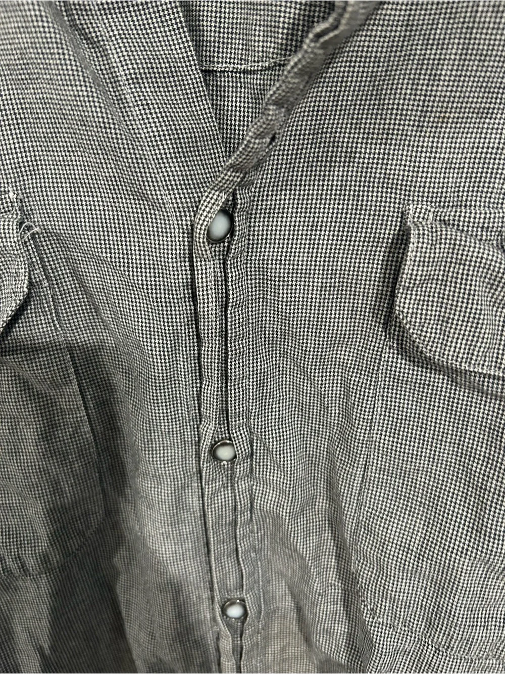 Authentic Ranch Wear Gray Button Up - Picture 3 of 4